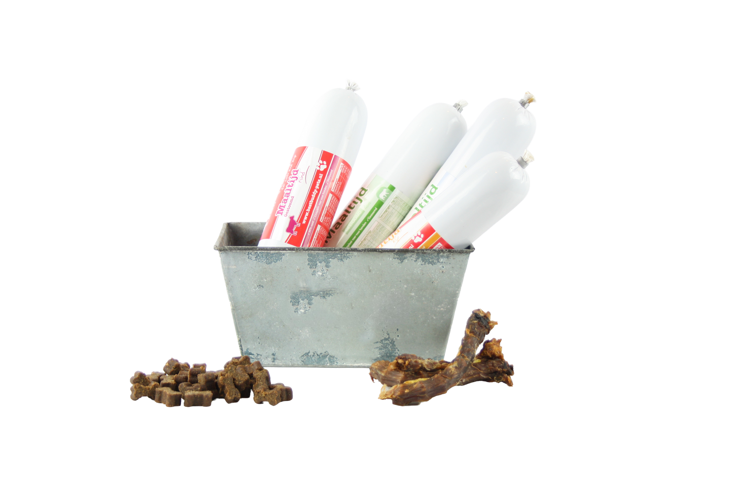 Noodpakket hond klein met worst