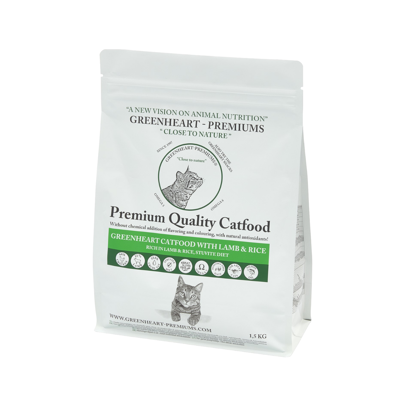 Greenheart Premiums Catfood Lamb & Rice