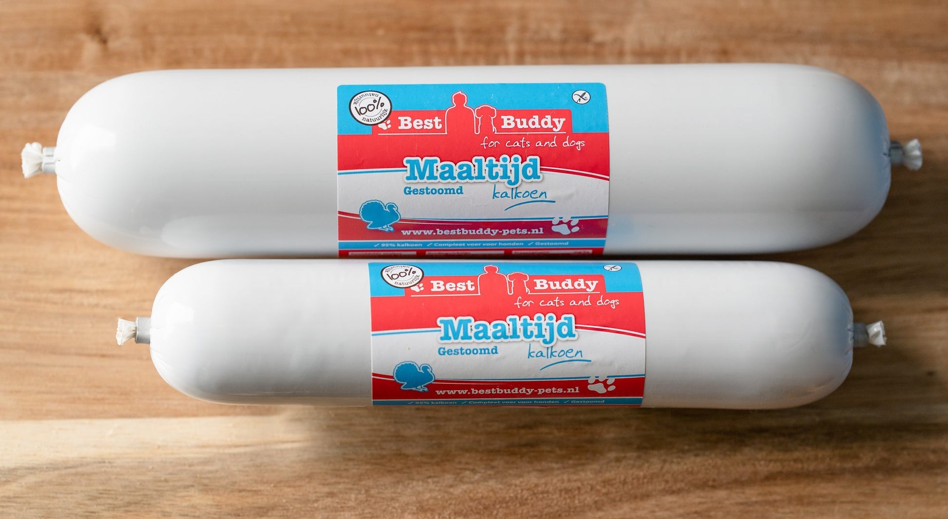 Maaltijdworst voor honden met kalkoenvlees