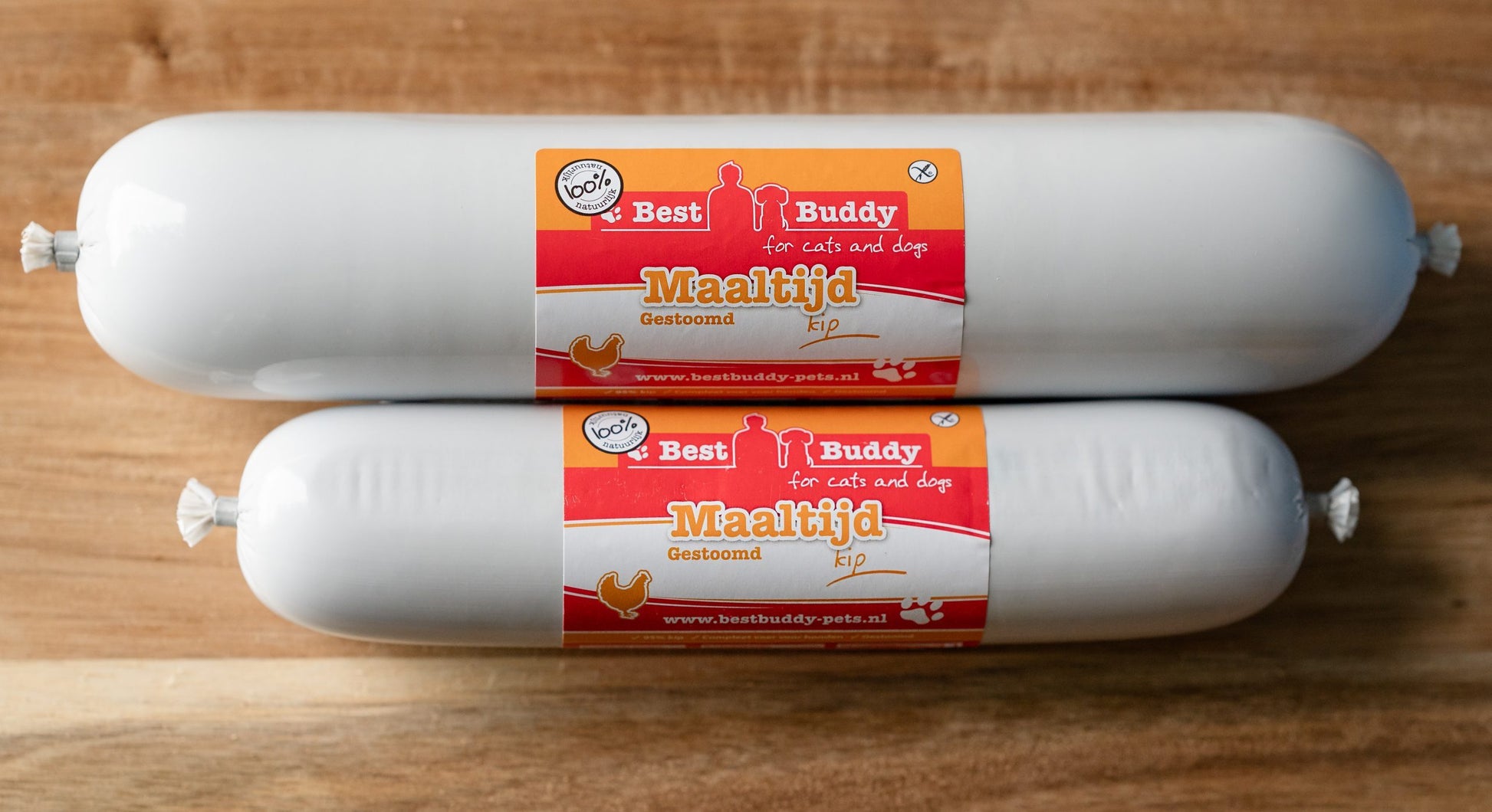 Maaltijdworst voor honden met kippenvlees